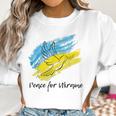 Peace For Ukraine Dove Ukraine Flag Lover Support Ukraine Men Women T-Shirt Graphic Print Casual Unisex Tee Women Sweatshirt Gifts for Women