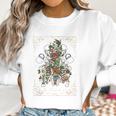 The Plant Lover Tarot Card Skeleton Skull Flowers Plants Women Sweatshirt Gifts for Women