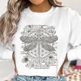 Spiritual Dragonfly Yoga Design Leonardo Da Vinci Vintage Women Sweatshirt Gifts for Women