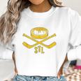 Vintage St Louis Missouri Skyline Style Hockey Retro Women Sweatshirt Gifts for Women