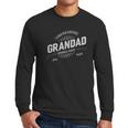 Graphic 365 Vintage Grandad Original Fathers Day Grandpa Men Long Sleeve Tshirt