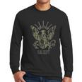 762 Design Usn Type3 Camouflage Eagle Heather Black Men Long Sleeve Tshirt