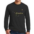 Alaska State Flag Astrology Big Dipper Polaris Men Long Sleeve Tshirt