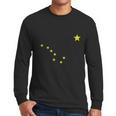 Alaska T-Shirt State Flag Astrology Big Dipper Polaris Tee Men Long Sleeve Tshirt
