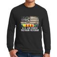 America Flag Us Air Force Vietnam Veteran Usaf Vet Graphic Design Printed Casual Daily Basic Men Long Sleeve Tshirt