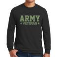 Army Veteran Distress Logo Graphic Design Printed Casual Daily Basic Men Long Sleeve Tshirt