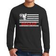 Braaap Vintage Usa American Flag Dirt Bike Men Long Sleeve Tshirt