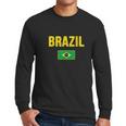 Brasil Brazilian Flag Brazil Souvenir Gift Camiseta Men Long Sleeve Tshirt