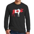 Canadian Flag Moose Maple Leaf Canada Men Long Sleeve Tshirt