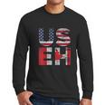 Canadian Pride American Usa Useh Us Flag Canada Men Long Sleeve Tshirt