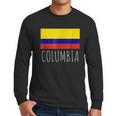 Columbia Flag Proud Men Long Sleeve Tshirt