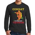 Combat Veteran Vietnam Us Army Veteran Day Army Graphic Design Printed Casual Daily Basic Men Long Sleeve Tshirt