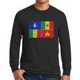 Creole Flag Louisiana Creoles Pride Men Long Sleeve Tshirt