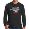 Czech Republic Flag Men Long Sleeve Tshirt