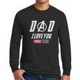 Dad I Love You 3000 Endgame Superhero Men Long Sleeve Tshirt