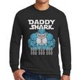 Daddy Shark Funny Cool Dad Men Long Sleeve Tshirt