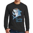 Daddy Shark Gift Fathers Day Men Long Sleeve Tshirt