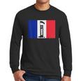 French Flag Guillotine France Paris Bastille Day Men Long Sleeve Tshirt