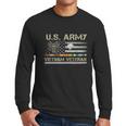 Funny Us Army Vietnam Veteran Usa Flag A Great Gift For Veteran Vietnam Army Men Long Sleeve Tshirt