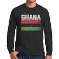 Ghanaian Flag Love Home Men Long Sleeve Tshirt