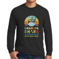 Grandpa Shark Gift For Grandfather Men Long Sleeve Tshirt