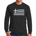 - Greece Flag Vintage Style Men Long Sleeve Tshirt