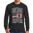 I Am A Groumpy I Served I Sacrificed I Dont Regret Veteran Men Long Sleeve Tshirt