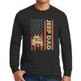 Jeep Dad Patriotic American Flag Fathers Day 4Th Of July Men Long Sleeve Tshirt