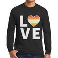 Lgbtq Butch Lesbian Flag Heart Cute Gift Lgbtqia Love Butch Lesbian Gift Men Long Sleeve Tshirt