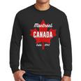 Maple Leaf Canada Flag Eh Montreal Canada Men Long Sleeve Tshirt