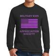 Military Kids Appreciation Society Veteran Of Us Army American Flag Graphic Design Printed Casual Daily Basic Men Long Sleeve Tshirt