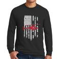 Patriotic Helicopter Flag Helicopter Pilot Gifts Men Long Sleeve Tshirt