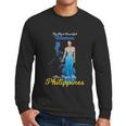 Philippines Pinay Filipina Pride Proud Flag Beautiful Woman Men Long Sleeve Tshirt