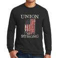 Pro Workers American Union Strong Pledge Allegiance To Flag Men Long Sleeve Tshirt