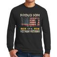 Proud Son Of Vietnam Veteran American Flag Men Long Sleeve Tshirt