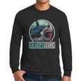 Retro Animal Grandfather Fathers Day Gift Grandpa Shark Men Long Sleeve Tshirt