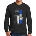 Salvadoran America Flag El Salvador Usa Men Long Sleeve Tshirt