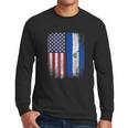 Salvadoran American Flag El Salvador Salvadorean Salvadorian Men Long Sleeve Tshirt