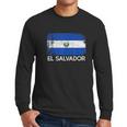 Salvadoran Flag Vintage Made In El Salvador Men Long Sleeve Tshirt