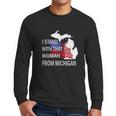 I Stand With That Woman From Michigan State American Flag Men Long Sleeve Tshirt