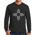 Strange Cargo New Mexico State Flag Distressed Black Men Long Sleeve Tshirt