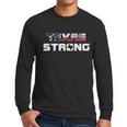 Texas Strong State Flag Logo Men Long Sleeve Tshirt