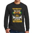 Never Underestimate An Old Who Is Also A Vietnam Veteran Gift Graphic Design Printed Casual Daily Basic Men Long Sleeve Tshirt