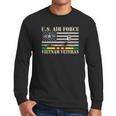 Men Us Air Force Vietnam Veteran Usaf Veterans Day Flag Men Long Sleeve Tshirt