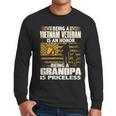 Mens Being Vietnam Veteran Is An Honor Grandpa Is Priceless Men Long Sleeve Tshirt