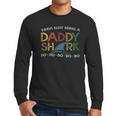 Vintage Daddy Shark Doo Doo Daddy Gifts Men Long Sleeve Tshirt