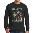 Vintage Style Maldita Vecindad Men Long Sleeve Tshirt