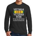 Vintage Us Military Family Vietnam Veteran Son Men Long Sleeve Tshirt