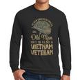 Vintage Veteran Grandpa Proud Army Vietnam Veteran Old Man Men Long Sleeve Tshirt