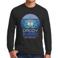 Vintage Weight Lifting Daddy Shark Men Long Sleeve Tshirt